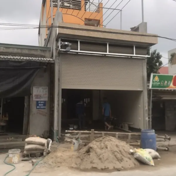 Cửa cuốn s50i đồng bộ austdoor công trình chị bình